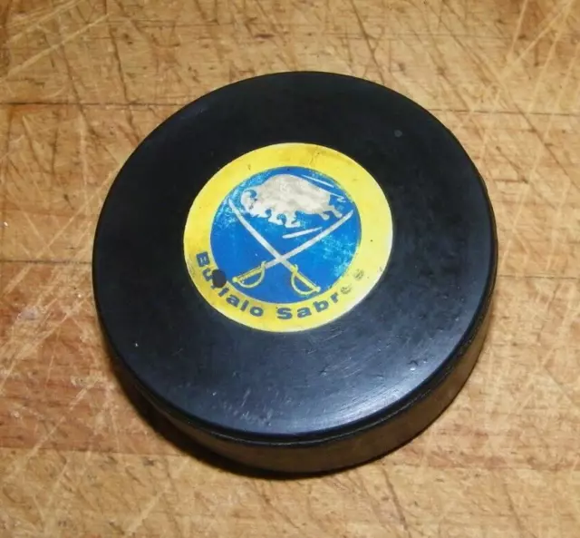 Vintage Buffalo Sabres Nhl Converse Official Game Puck Usa Made Art Ross Ccm