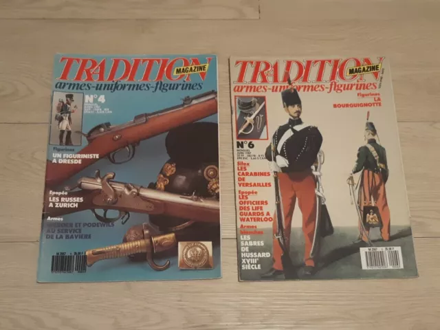 TRADITION MAGAZINE - lot De 2 Revues - N° 4 Et 6 - 1987