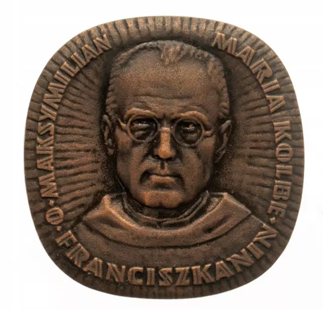 1478 Polish Anniversary Medal Of Maximilian Kolbe Poland Holocaust Auschiwtz