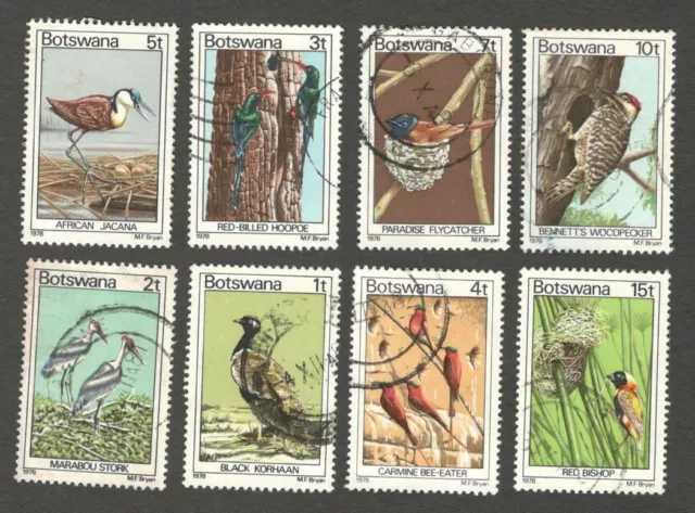 AOP Botswana 1978 BIRDS 8v used