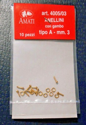 3,5-4004/35 Amati Amati Modellismo Anellini Quadri Ottone mm 