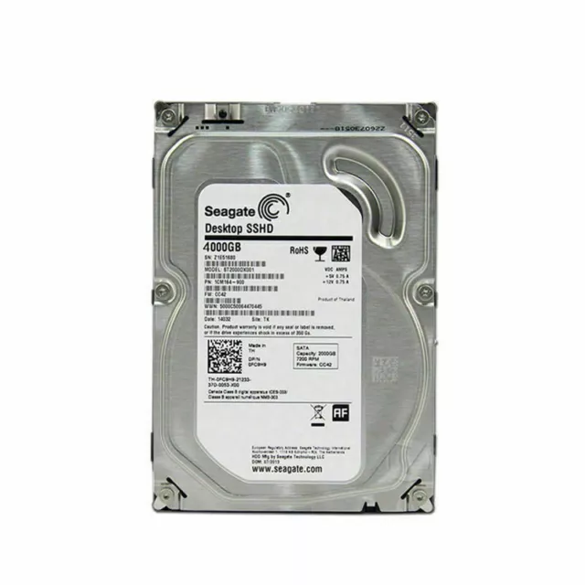 New Seagate Desktop SSHD 4TB,Internal,7200 RPM,8.89 cm 3.5" (ST4000DX001) SSHD