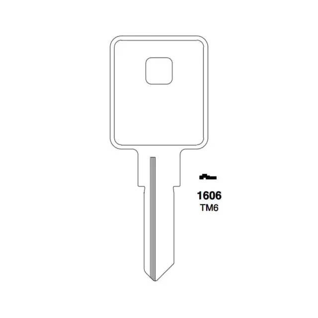 ILCO Fits for 1606 Trimark Commercial Residencial Key Blank TM6-TRM-2D (10 Pack)