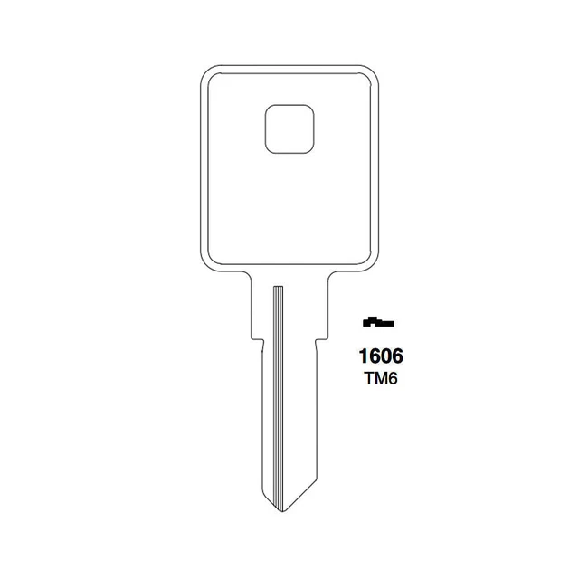 ILCO Fits for 1606 Trimark Commercial Residencial Key Blank TM6-TRM-2D (10 Pack)