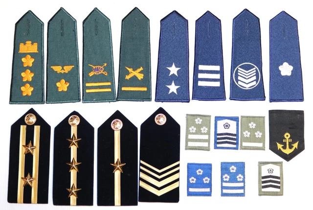 19 DIFFERENT JAPANESE Defence Force Military Rank Insignia $20.00 ...