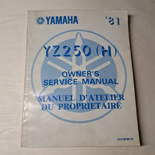 Owner's Manual Yamaha YZ 250 1981 libretto uso e manutenzione originale