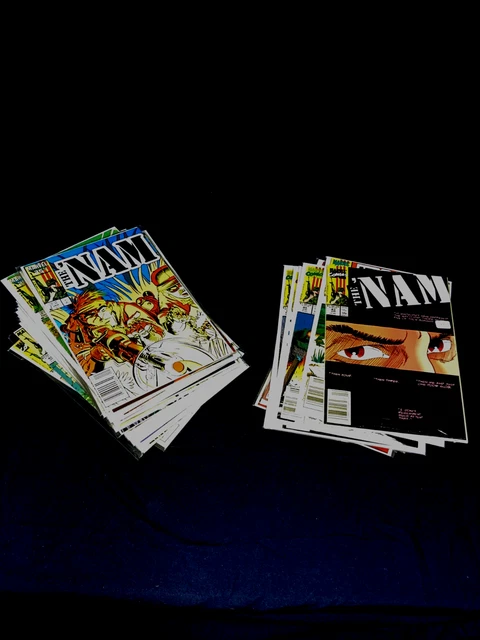 Marvel The Nam Lot Of 38 Comic Books