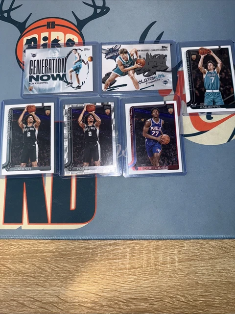 2025 TOPPS KON Knueppel, VJ Edgecombe, Dylan Harper Lot Base And Insert ...