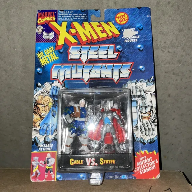 Marvel X-Men Steet Mutants Cable vs Stryfe Die-Cast Metal Toy Biz Figure Set