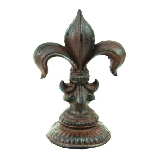 Fleur De Lis Cast Iron Door Stop Lys French decor Goth paper weight medieval