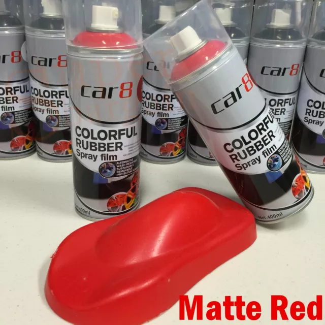 Matte Red Rubber Paint Wheel Rim Plasti dip Spray Removable Rubber Paint Spary