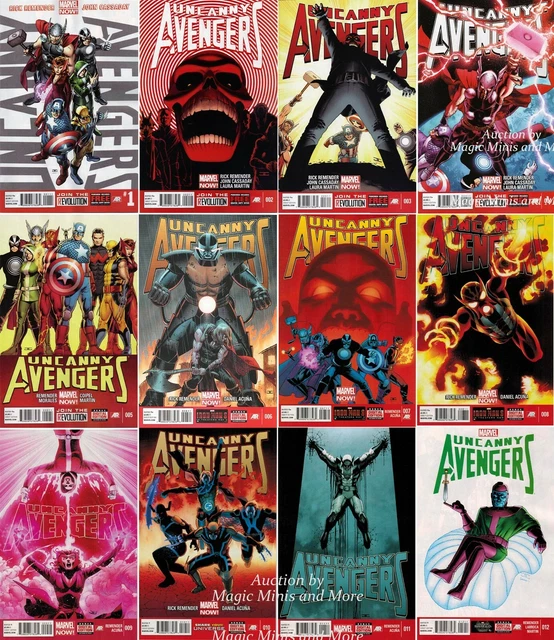 UNCANNY AVENGERS (12) comic #1 2 3 4 5 6 7 8 9 10 11 Remender MARVEL NOW! 1st