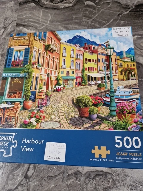 CORNER PIECE 500 Piece Jigsaw Puzzle 'Harbour View Complete £3.00 ...