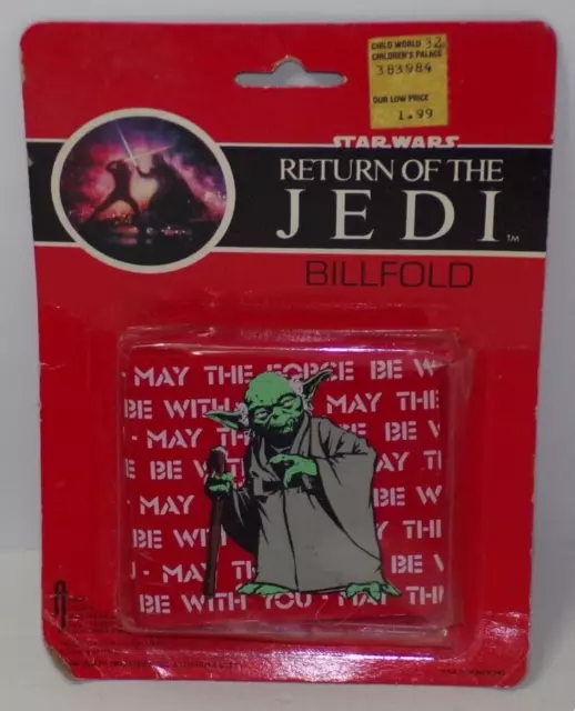 Star Wars Adam Joseph Return of the Jedi 1983 Yoda Billfold  MOC