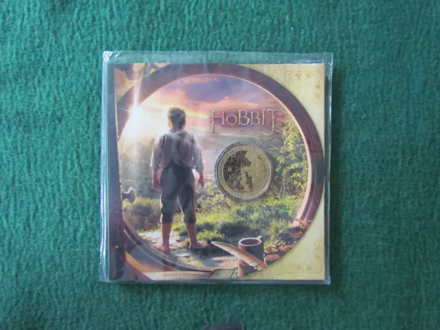 New Zealand 2012 1 Dollar Hobbit An Unexpected Journey Coin - On Card UNC