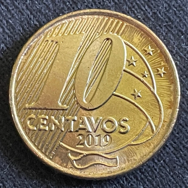 Brasilien Münzen 10 Centavos Real 2019 - KM# 649