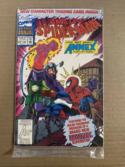 Amazing Spider-Man Annual #27 Polybagged With Trading Card Marvel Comics (1993)