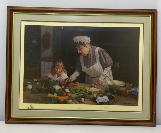 David Shepherd "Granny's Kitchen" Framed Art Signed Print 1128/1500 - CS R29