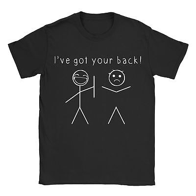 Ho messo le spalle T-shirt STICKMAN TEE disegno Friend divertente regalo di compleanno