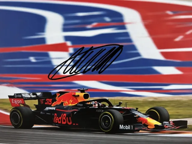 Max Verstappen Signed Autograph Photo 21x30cm Red Bull F1 Autógrafo Formula 1