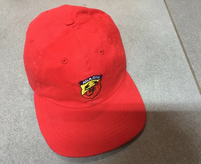 Casquette Cap Rouge Officielle Voiture Automobile Italienne Sportive Fiat Abarth