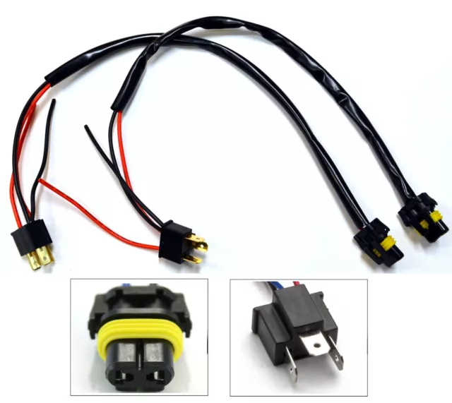 HID Kit Extension Wire 9003 H4 Two Harness Head Light Bulb Adapter Replacement HID Kit Extension Wire 9003 H4 Two Harness Head Light Bulb Adapter Replacement