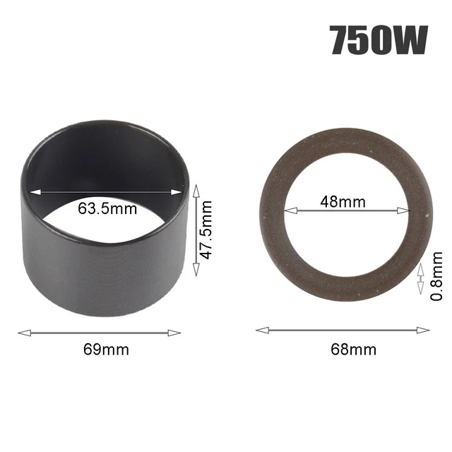 Kit Pistone E Cilindro 44mm Per Decespugliatore TL52 BG520 – Ricambio Riparazione Motore - 4