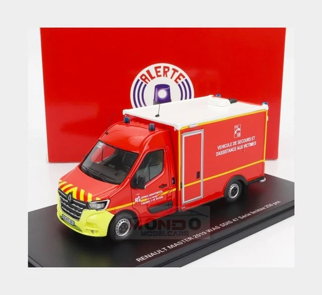 Miniature Camion Pompiers Renault Master SDIS 25 VSAV – 1/43 Alerte 0115 – 2019