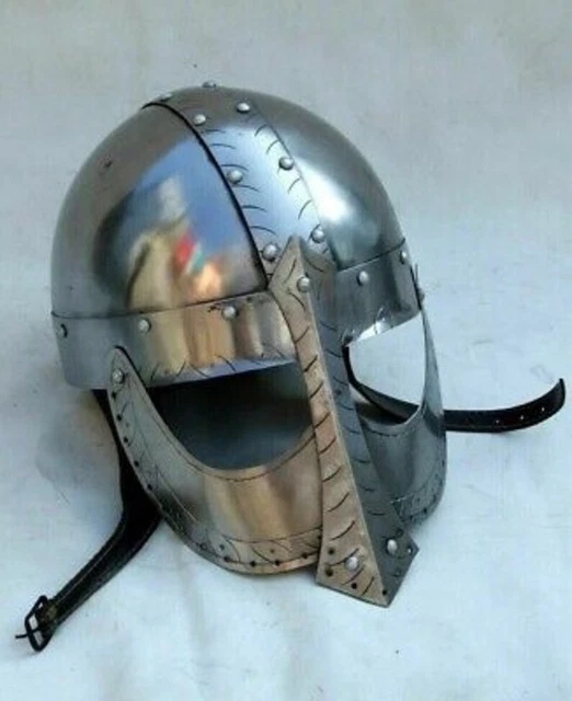 Medieval Viking Warrior Helmet Larp Norman Hand Forged Nasal Steel Knight Armor