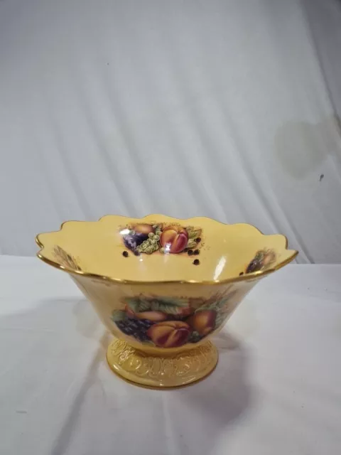 Aynsley Orchard Gold - Footed 9" Footed Bowl