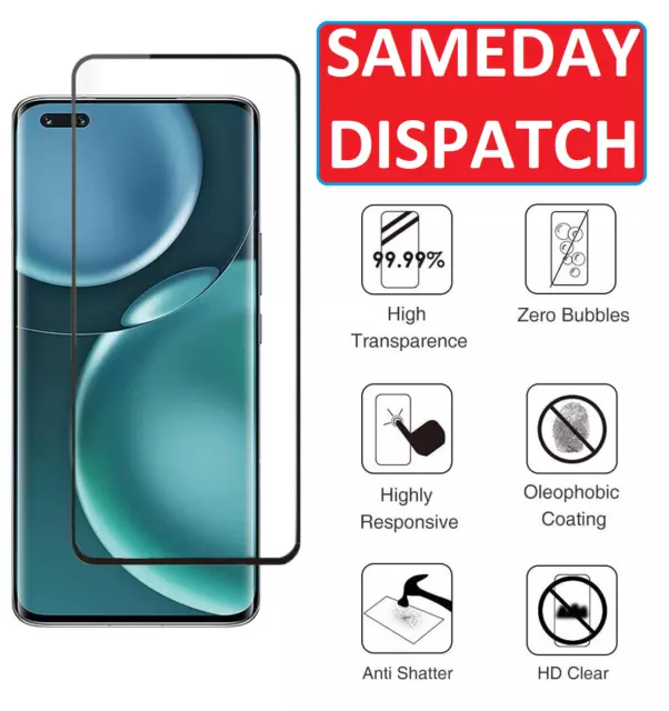 Full Coverage Curved For Honor Magic 4 Pro Tempered HD Glass Screen Protector