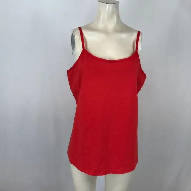 LANE BRYANT ~ Womens 14/16 ~ Red Cotton Cami Camisole Tank Top $10.20 ...
