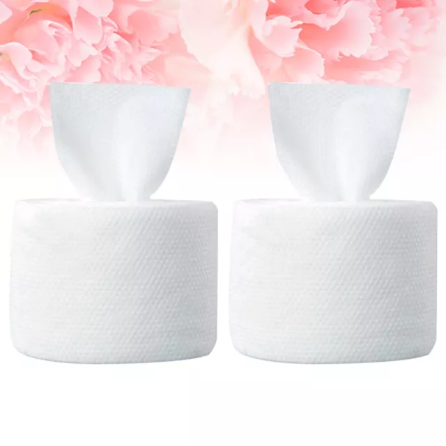 2 Rolls Non Woven Dressing Pads Makeup Remover Towels Clean Disposable