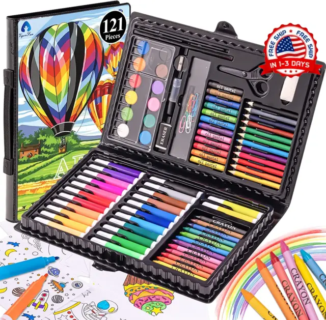 Kit de Arte para Dibujo y Pintura Útiles de Arte Niños Y Adolescentes Set