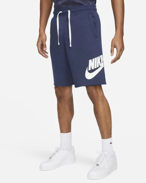 NWT Men’s Nike NSW Alumni French Terry Shorts size XL Midnight Navy AR2375-413
