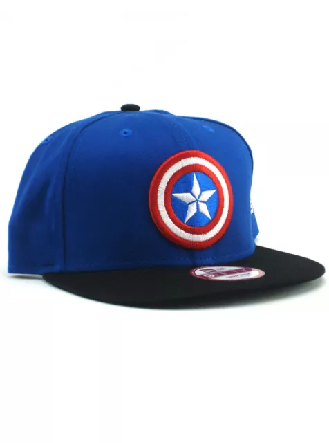 New Era Captain America 9fifty Snapback Hat Adjustable Marvel Heroes Avengers