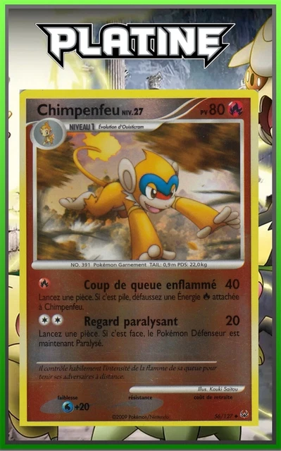 Carte Pokémon Chaffreux G - Platine 88/127, Version Française, Occasion Bon état