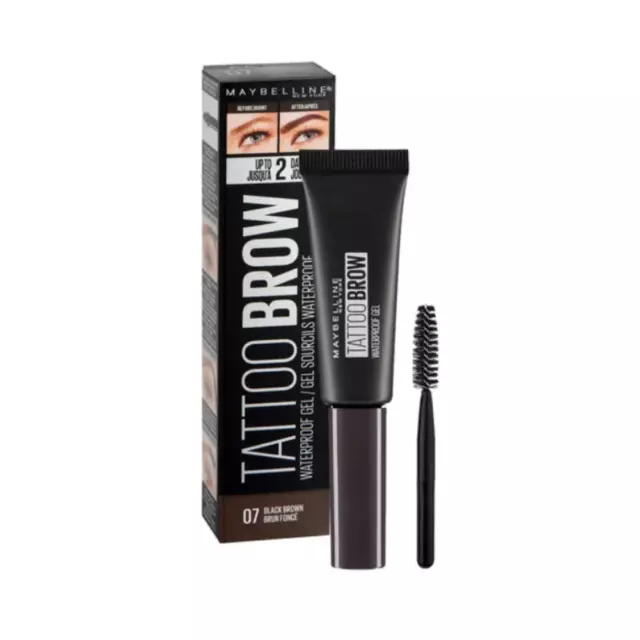 Maybelline Tattoo Brow Waterproof Gel - 07 Black Brown