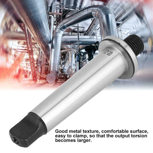 Adaptateur Cône Morse MT1 Vers Filetage 1/2-20 - Pour Tours, Perceuses - Acier De Précision Rectifié - 7