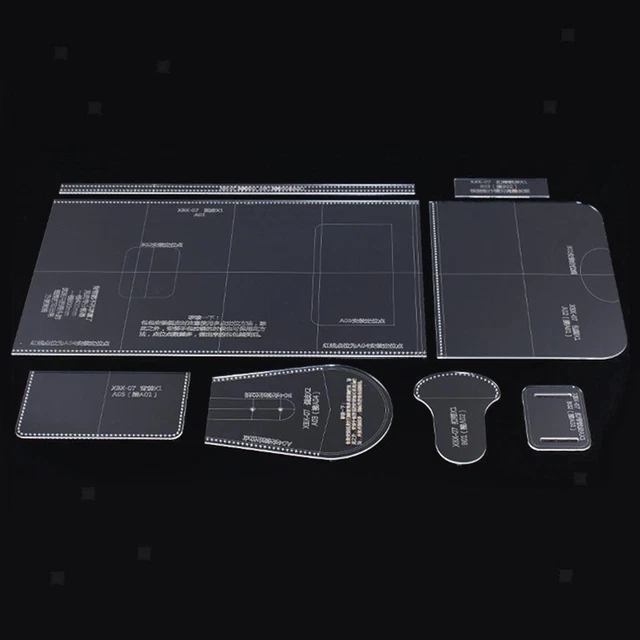 ENSEMBLE DE GABARITS En Cuir Pour Sac à Bandoulière En Acrylique ...