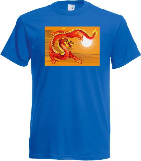 T-shirt cinese Sky Dragon - a scelta taglia e colore! Myth & Legend uomo/donna