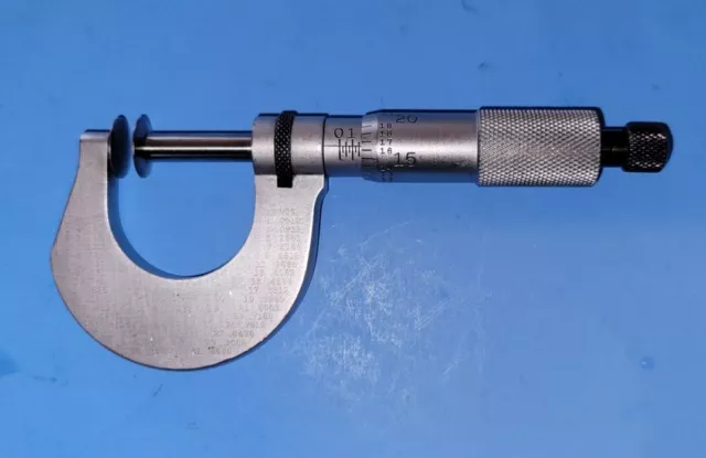 Starrett Micrometer Disc Type 256 0-1 inch mic