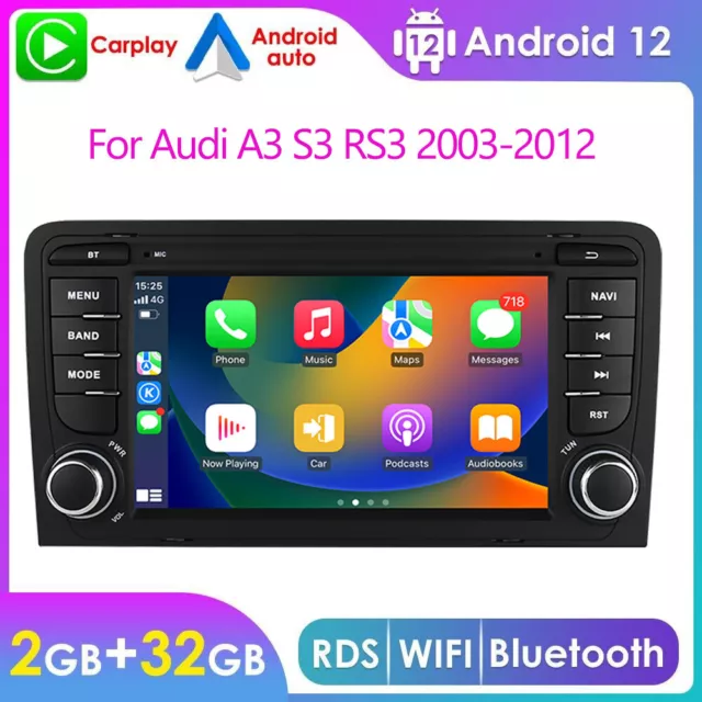 7"Autoradio Für Audi A3 S3 RS3 8P 8V 8PA Android RDS Bluetooth DAB GPS Nav FM HD