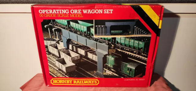 Hornby R415 OO scale OPERATING ORE WAGON SET Model Railway Kit - unmade