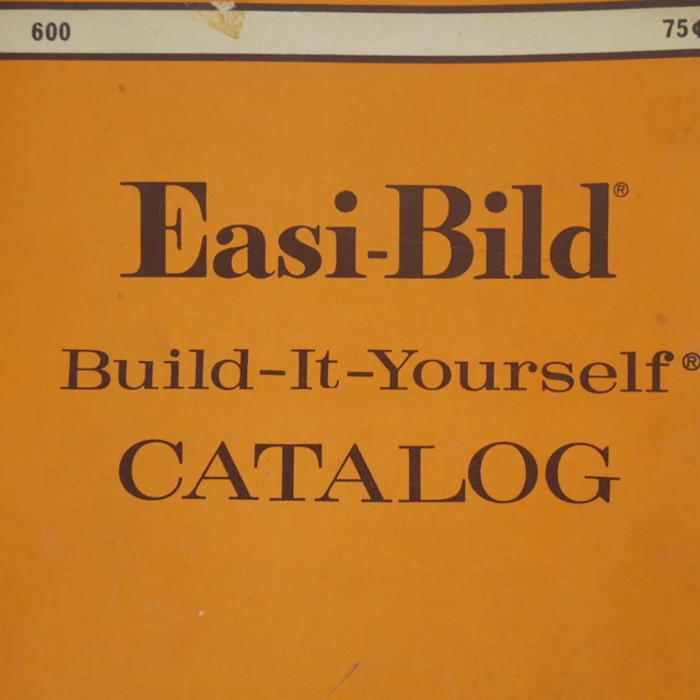 VINTAGE 1969 EASIBILD BuildItYourself Catalog Patterns & Home