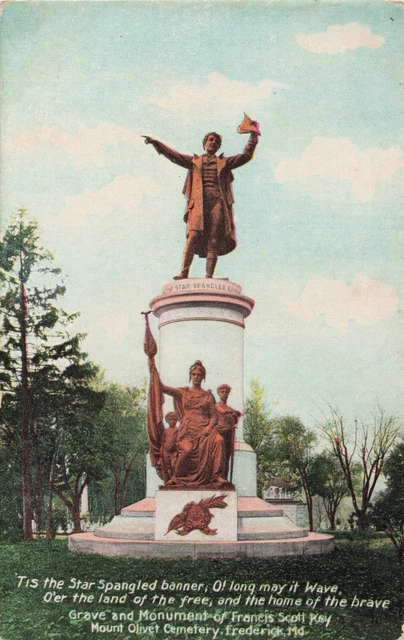 Grave & Monument, Francis Skott Key, Frederick, Maryland Vintage PC
