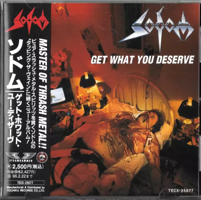 SODOM Get What You  JAPAN CD OBI 1999 TECX 25677 /Angel Dust Kreator Thrash