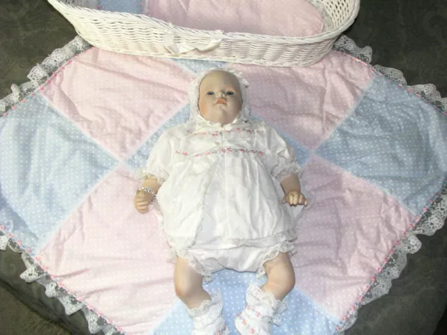 Porcelain Doll  Danbury Mint "Bundle of Joy" from Baby's First Year Collection