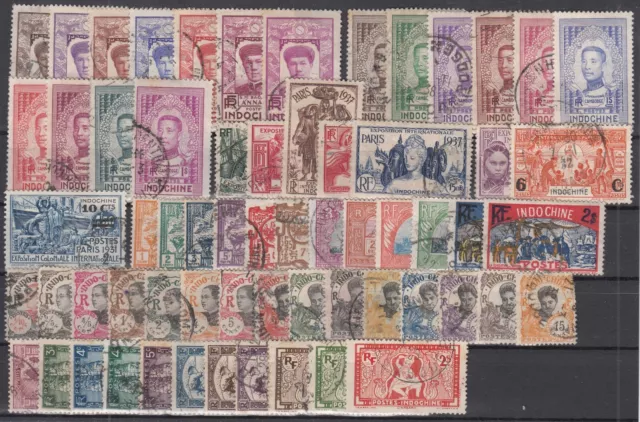 Pg23029/ French Indochina – 1922 / 1939 Used Selection – Cv 165 $