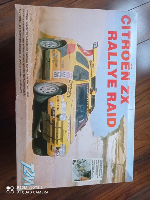 CARTE FICHE AUTO CITROEN ZX RALLYE RAID 1990